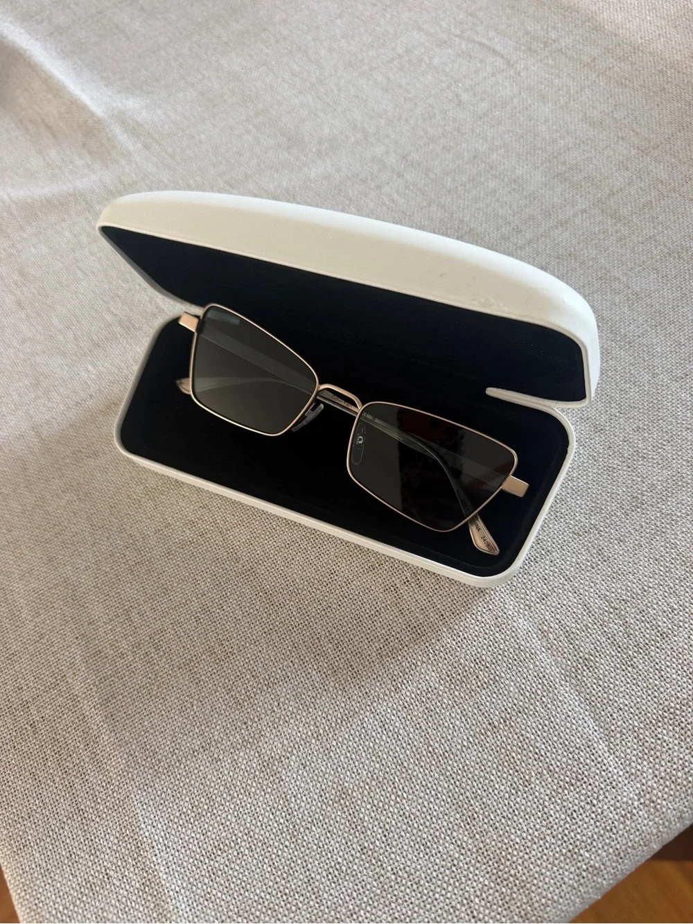 New Calvin Klein gold-tone frame sunglasses.
